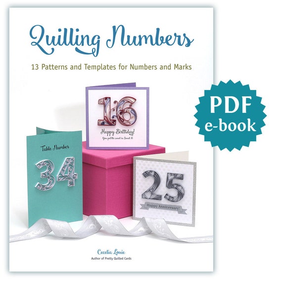 Quilling Numbers E Book 13 Patterns And Templates For How To Etsy