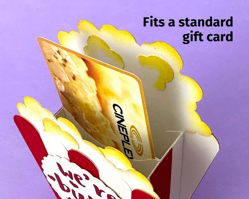 Carte de boîte d'anniversaire Porte-carte cadeau avec 5 messages drôles Fichier de découpe SVG 3D DIY pour Cricut ou Silhouette Cameo image 2
