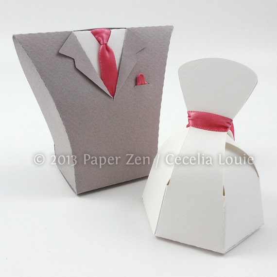 Download Bride Groom Party Favor Gift Box 3d Svg Cutting Files And Etsy