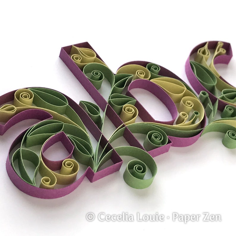 Quilling Letters Lowercase Quilling Template and Patterns Tutorial for 26 Letters the Alphabet PDF E-book File Download image 9