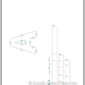 Quilling Letters - Uppercase - Quilling Template and Patterns Tutorial for 26 Letters the Alphabet - PDF E-book File Download - Free template