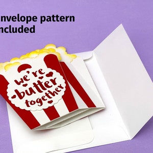 Carte de boîte d'anniversaire Porte-carte cadeau avec 5 messages drôles Fichier de découpe SVG 3D DIY pour Cricut ou Silhouette Cameo image 3