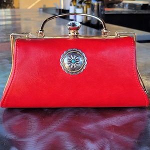 Bolso con asa superior estilo suroeste, bolso bandolera