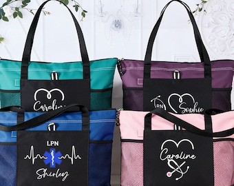 Nurse Tote Bag,Nurse Name Bag,Personalized Nurse gift,Nurse Application Week,RN Gifts Bag,Gift for Nurse,Nurse Graduation Gifts,Doctor Gift