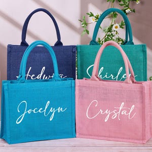 Personalized Burlap Bags,Custom Tote Name Jute Bag,Bachelorette Party Favors,Monogram Beach Tote Bag,Jute Bag/Wedding/Bridesmaid Gifts Bag