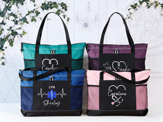 Nurse Tote Bag,Nurse Name Bag,Personalized Nurse gift,Nurse Application Week,RN Gifts Bag,Gift for Nurse,Nurse Graduation Gifts,Doctor Gift
