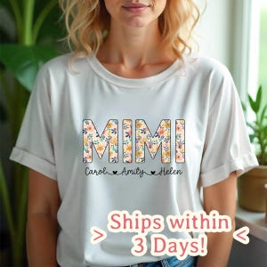 Custom Mimi Shirt,Toile Floral Mimi Shirt,Mimi Tee,Cute Mimi Shirt,Gift for Mimi,Grandma Gift,Grandmother Shirt,Grandma Mimi TShirt,Mimi Tee