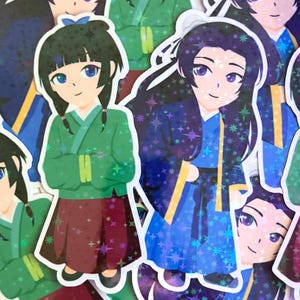 Maomao & Jinshi Stickers | Fan-Made | Water Resistant + Holographic
