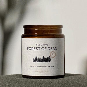 Forest Trees Candle • Enchanted Forest Woods • Fresh Grass • Rustic Nature Décor • Scented Soy Candles • Hygge • Folklore • Hamper For Her