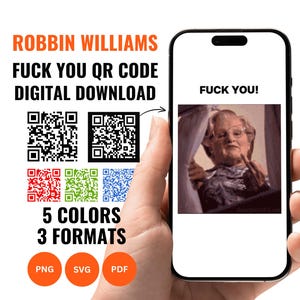 Blague avec code QR Fuck You de Robbin Williams (Téléchargement numérique)
