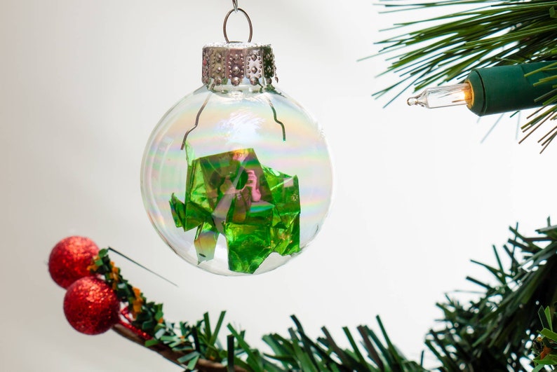 Christmas ornament / Glass ornament / Origami elephant ornament / Custom color and size elephant ornament image 7