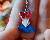 Made to order sailor moon origami earrings -choose size and colors