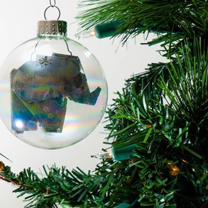 Christmas ornament / Glass ornament / Origami elephant ornament / Custom color and size elephant ornament image 3