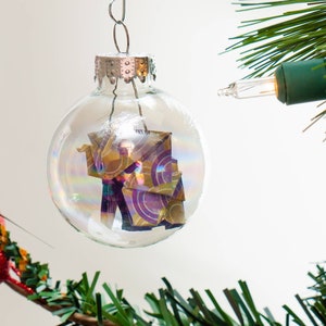 Christmas ornament / Glass ornament / Origami elephant ornament / Custom color and size elephant ornament image 6