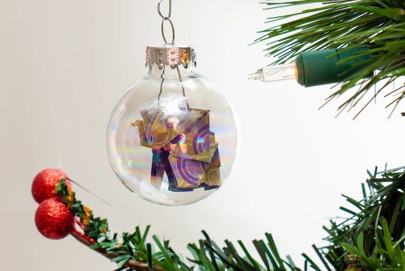 Christmas ornament / Glass ornament / Origami elephant ornament / Custom color and size elephant ornament image 6