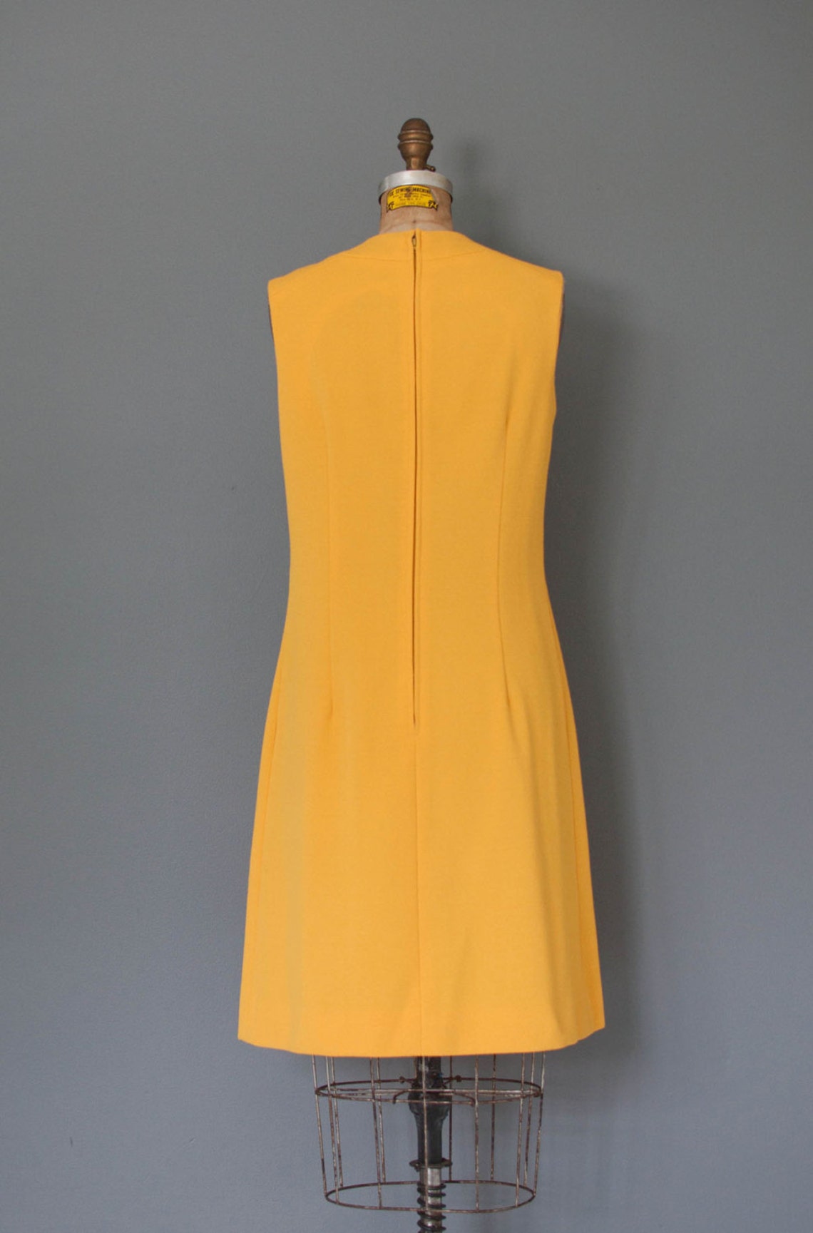 Vintage 1960s dress / 60s dress / yellow mod dress / SUNSHINE | Etsy