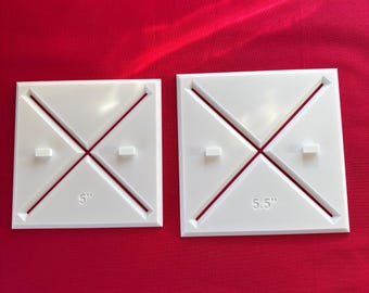 Szablon do wycinania kwadratów pikowanych 5” i 5,5” | Plik STL do druku 3D | Pobieranie cyfrowe
