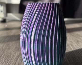 Elegant Textured Vase | Modern Home Decor | STL File for 3D Printing | Digital Download