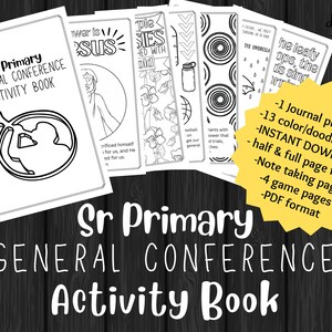 GENERAL CONFERENCE -  Sr PRIMARY  activity packet version 3 - Instant Download - Printable
