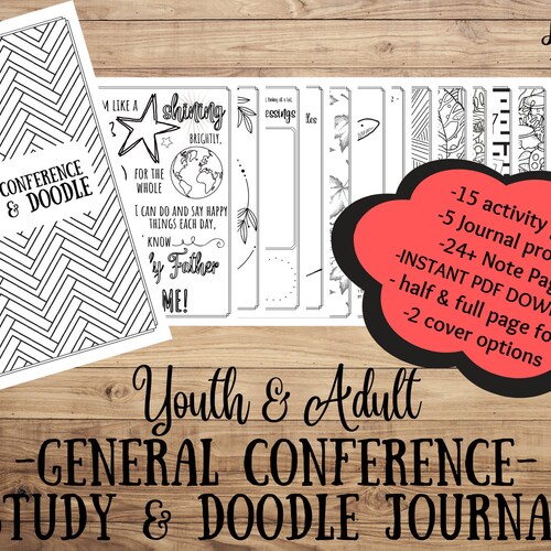 40 Page General Conference Packet INSTANT DOWNLOAD October Etsy 40-page-general-conference-packet-instant-download-october-etsy