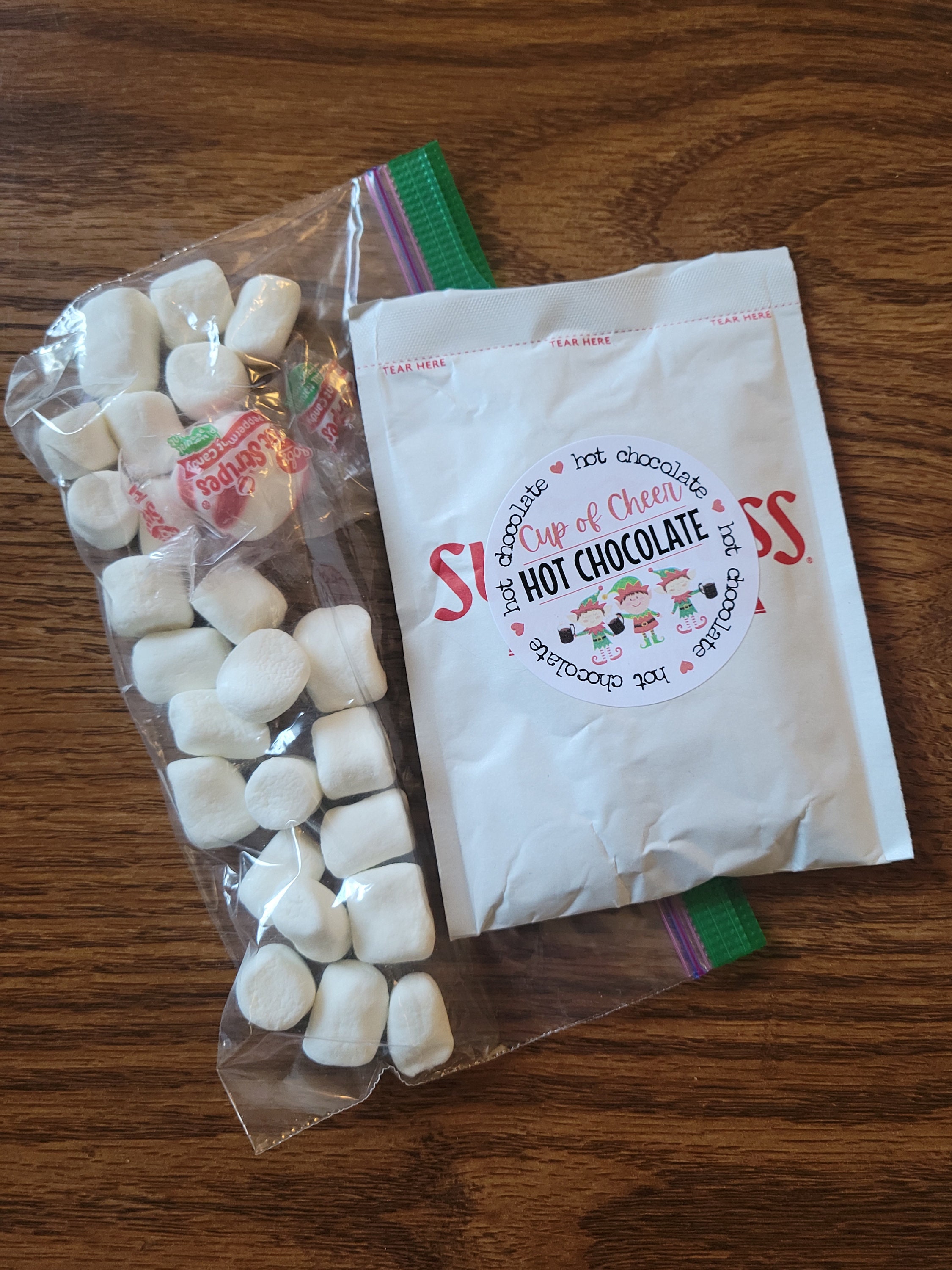 Elf Package NICE LIST CERTIFICATE Cookies for Santa Hot Chocolate Santa ...