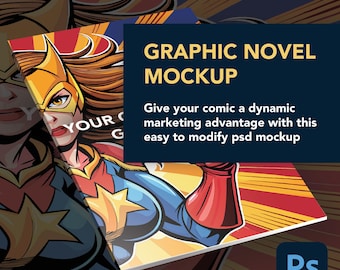 GRAPHIC NOVEL COVER Mockup