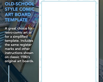 Comic Art Board Template – Classic Style