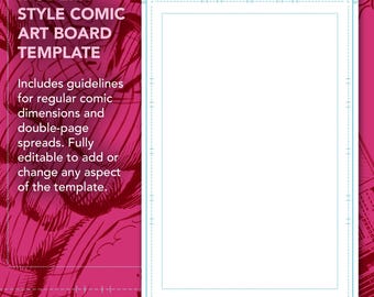 Comic Art Board Template – Modern Style