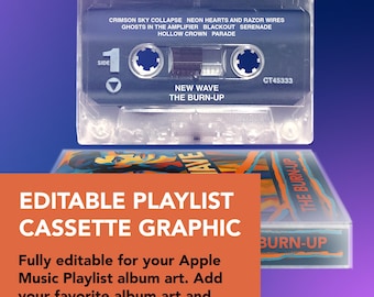 Cassette Tape Editable Album Art Mockup for Apple Music