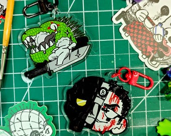 ドロヘドロ ニカイドウ + カイマン 3インチ ビニールステッカー - Etsy