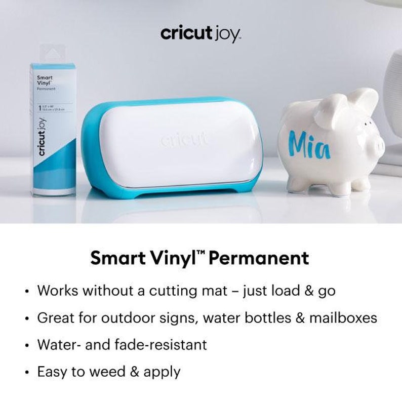 Cricut Joy Smart Vinyl Permanent Adhesive Decall Roll Mint