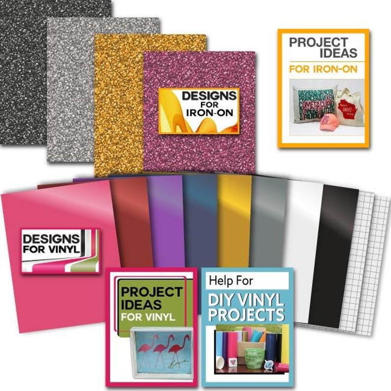 cricut explore air 2 machine bundle iron on vinyl pack tools etsy