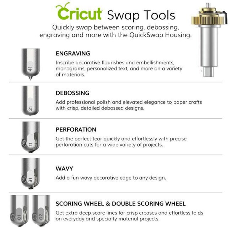 Cricut Maker Quickswap Housing Tool Bundle Debossing Etsy