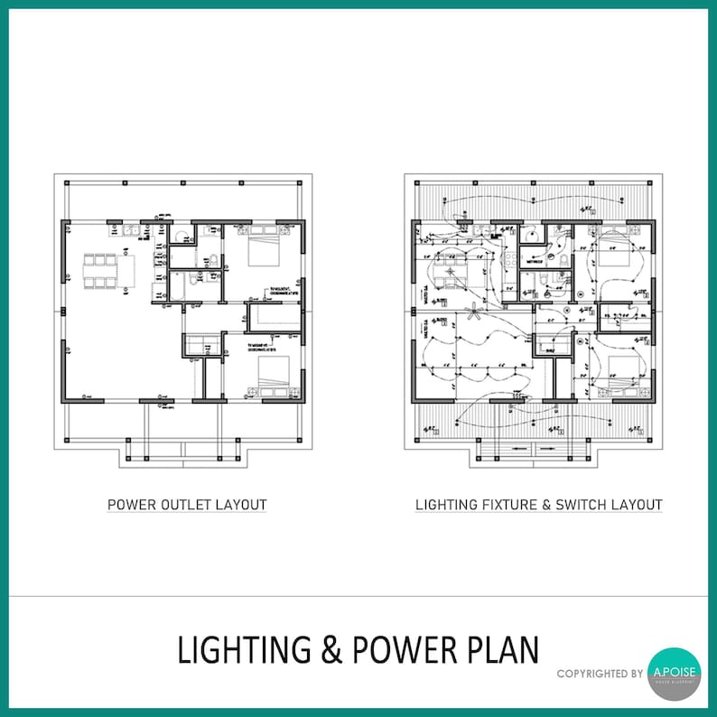 40'x30' 1,200SF Farmhouse Blueprint 2Bed 2Bath Small House Design Architectural Plan - Modern House Floor Plans (PDF Download) image 6