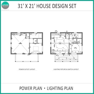 1 Bedroom Cottage House Plans – 651 SF Modern Design (PDF Download) image 6