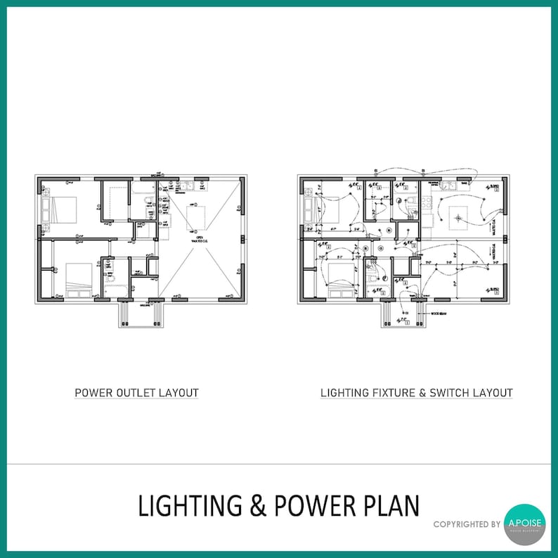 960 SF ADU House Plans – 2 Bed 2 Bath, Modern Small Home (PDF) image 5