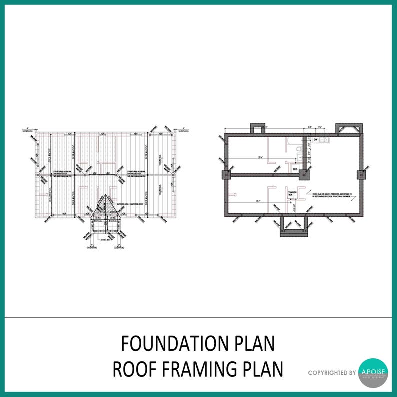 960 SF ADU House Plans – 2 Bed 2 Bath, Modern Small Home (PDF) image 6