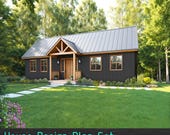 2Bedroom House Plans - Small Home Design Plans PDF Download - Custom Farmhouse 1,134SF Cottage House Plan Blueprint