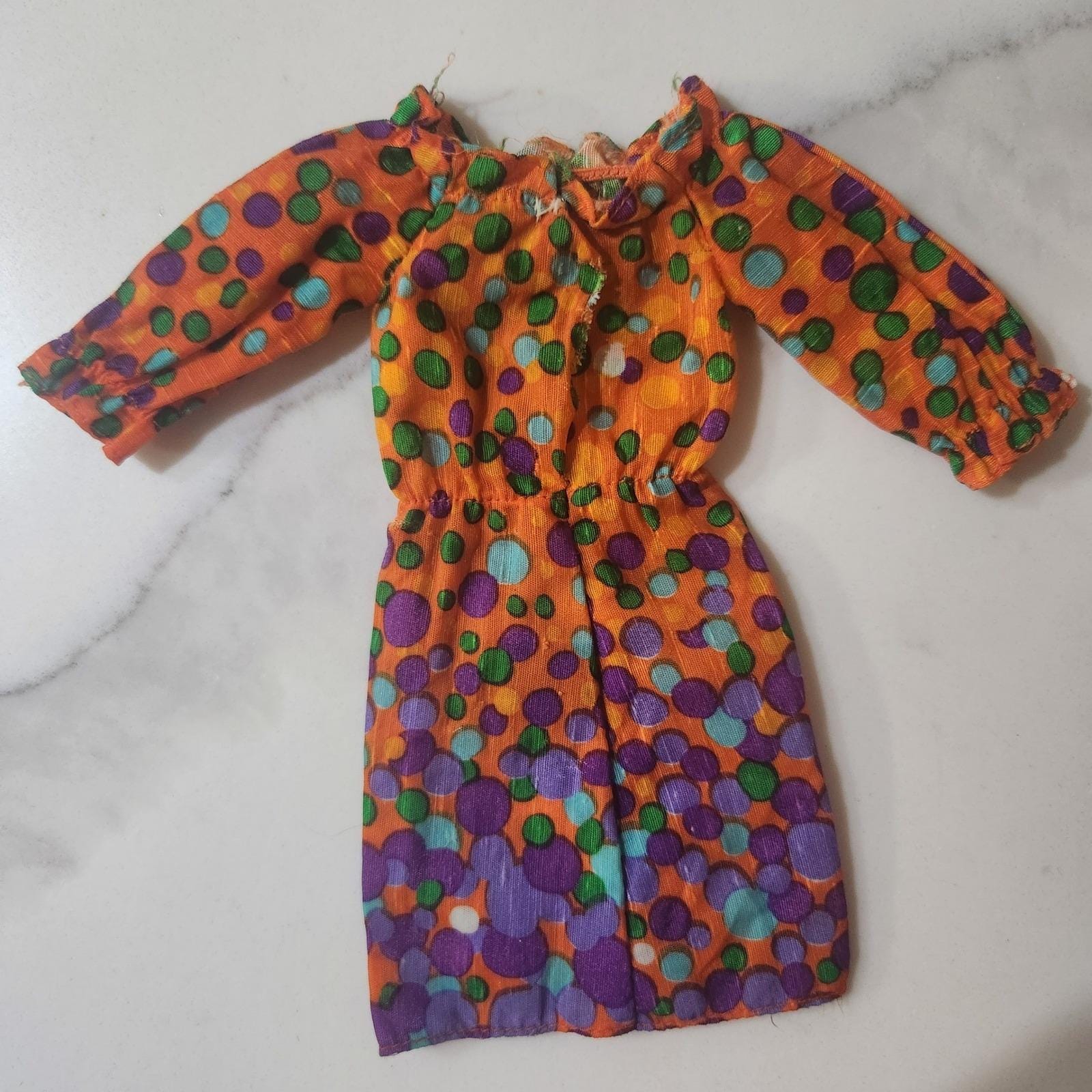 1971 Bubbles and Boots Mattel Polka Dot Dress Rare Mattel Barbie 