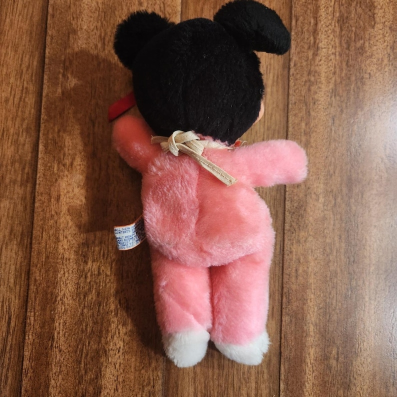 Vintage Disney Minnie Maus Plüschtier Rosa Pyjamas Baby Puppe Bild 2