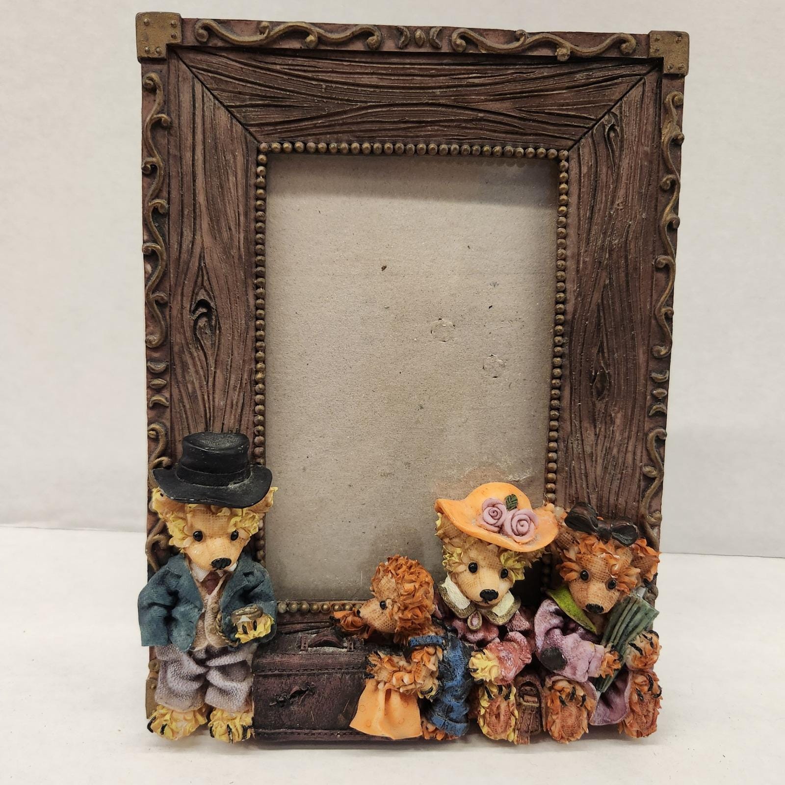 Vintage Ceramic Bear Picture Frame - Etsy