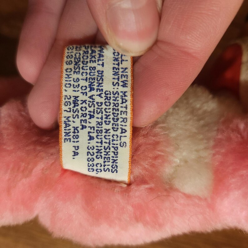 Vintage Disney Minnie Maus Plüschtier Rosa Pyjamas Baby Puppe Bild 5