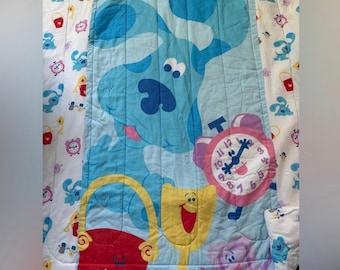 Vintage Blues Clues Wendetröster Nick Jr Blue Tickety Tock Bettwäsche