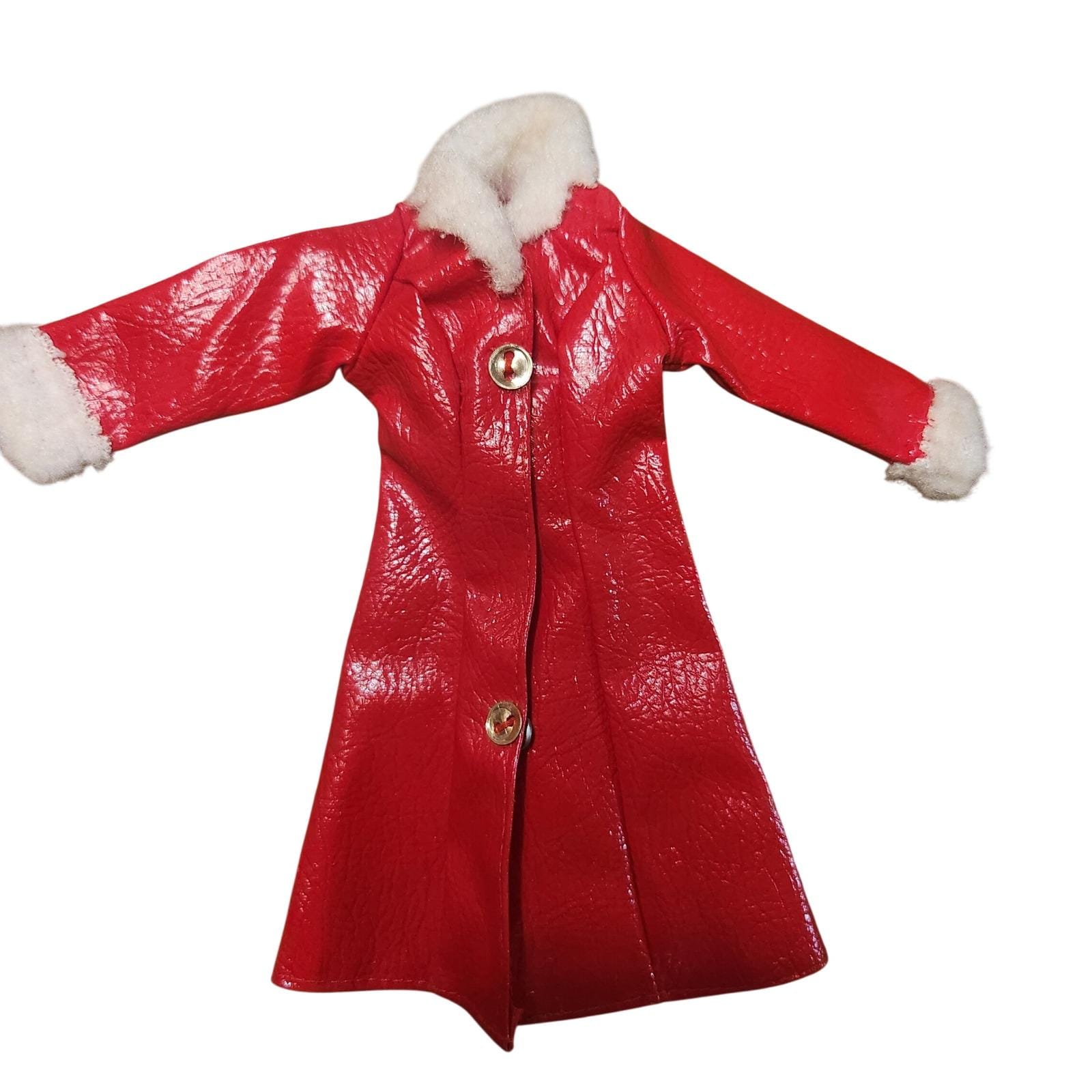 Manteau En Fourrure Vintage Pour Poupée Barbie - Taille 5-7 Ans