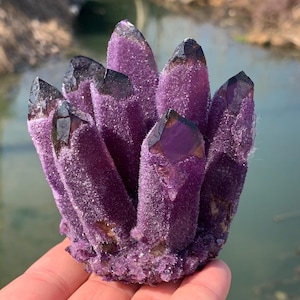 300g+ Amethyst Phantom Cluster specimen,quartz crystal,Crystal Mineral Vug specimen,Crystal Gifts 1pc