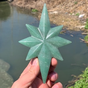 5.5&#39;&#39;+ Natural Aventurine quartz,quartz crystal,hand carved,crystal North Star,North Star skull,Crystal Gifts 1pc