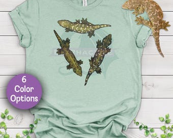 Camiseta con diseño dibujado a mano del Triángulo de Leachie - Ropa novedosa para amantes de los reptiles