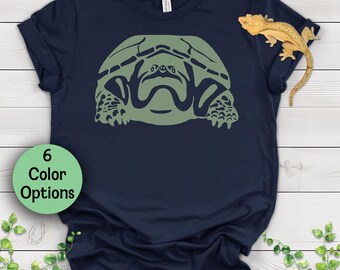 Camiseta con diseño de tortuga mordedora dibujada a mano - Ropa novedosa para amantes de los reptiles