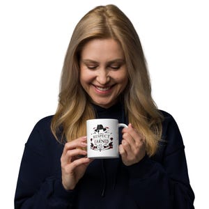 White Glossy Mug - Respect Is Earned Design | Godfather Theme