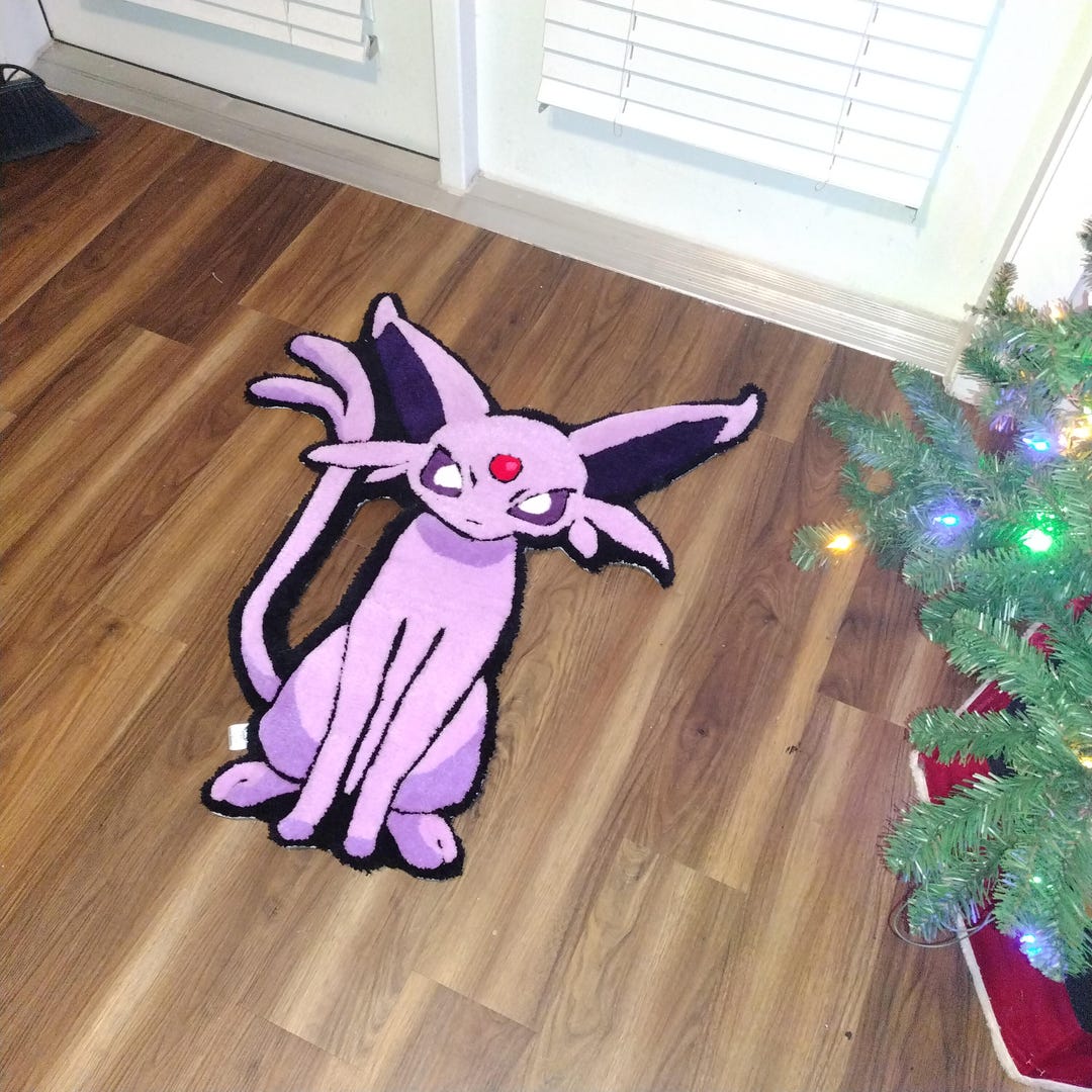 Custom Rug Espeon Psychic Purple Anime Cartoon Cartoons - Etsy